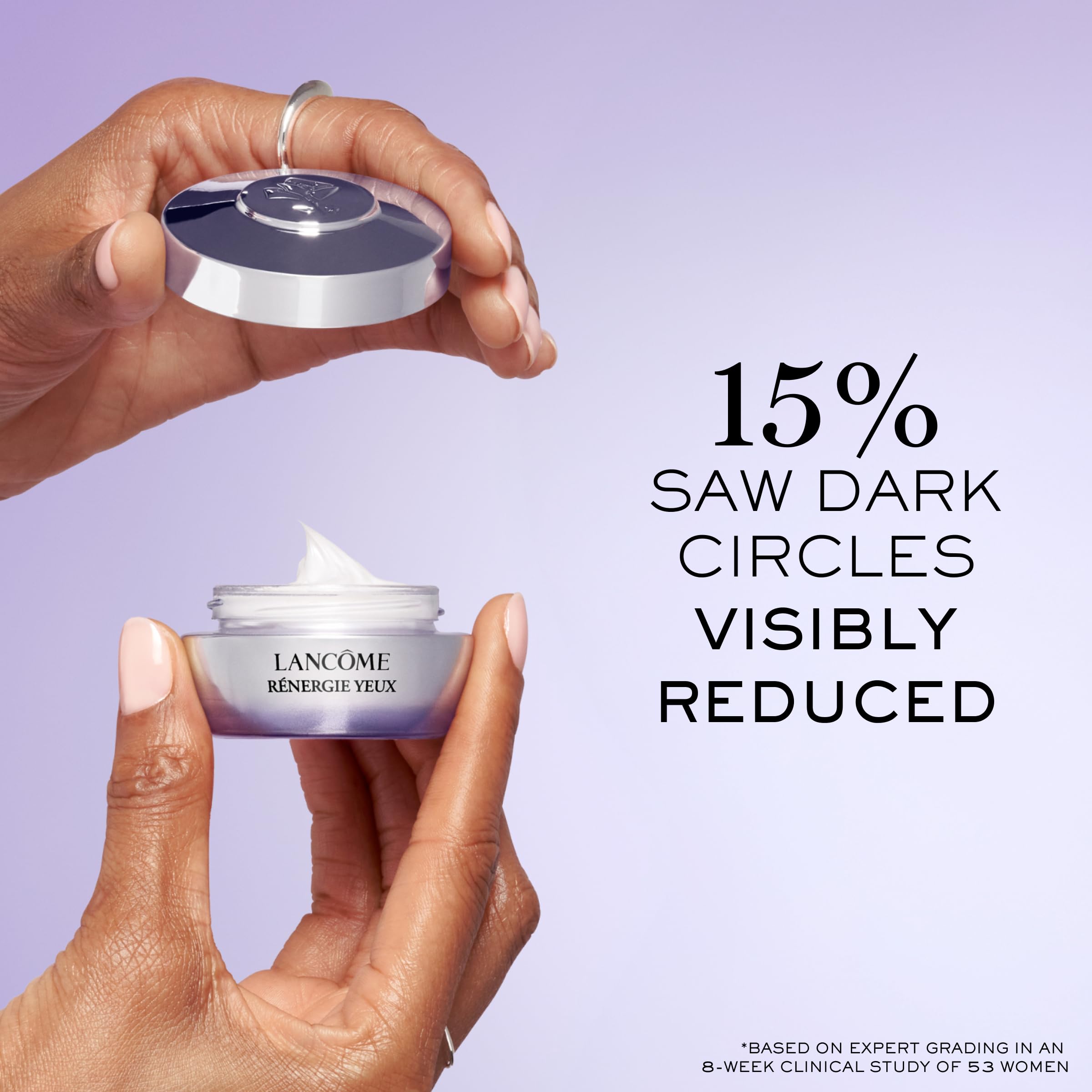 Lancôme Rénergie eye cream brightens under-eye area for a more awake look.
