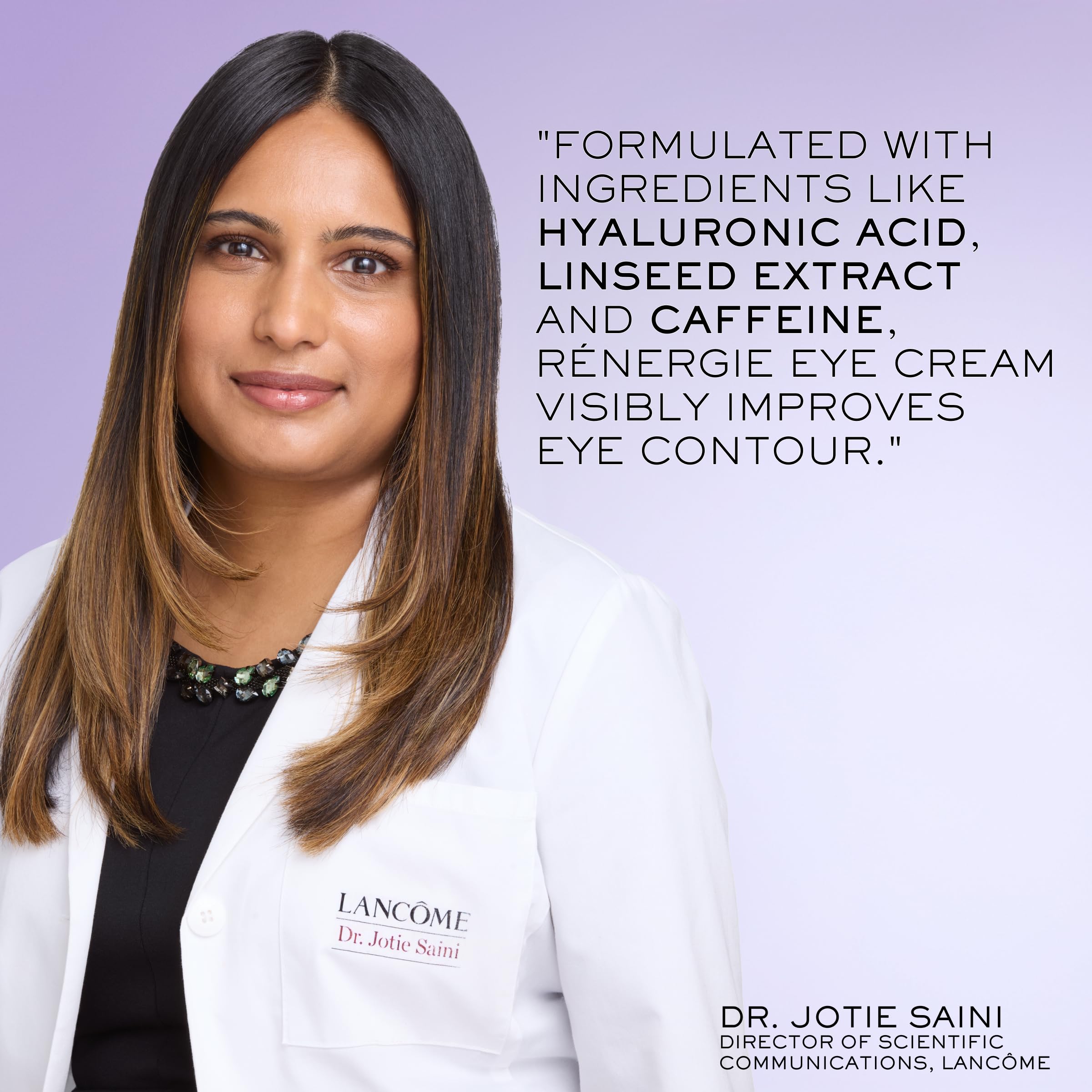 Lancôme Rénergie formula suitable for sensitive eyes.