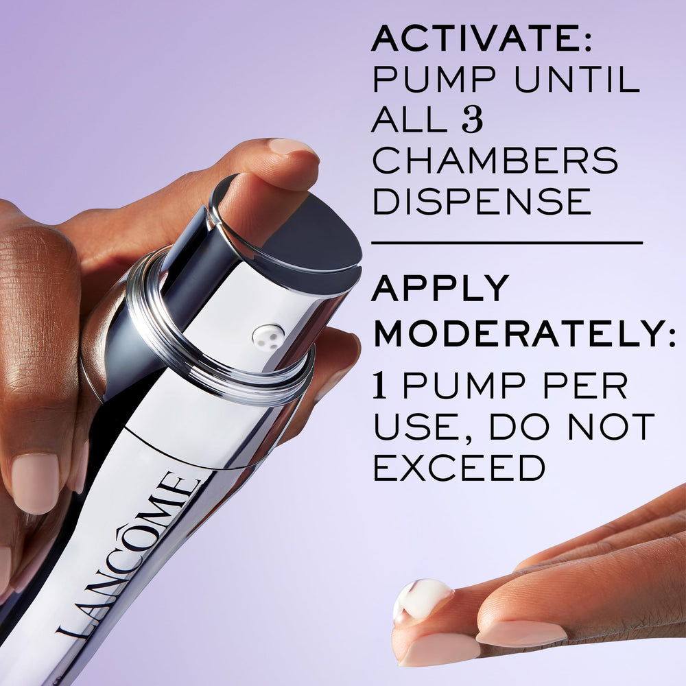 Lancôme Rénergie H.C.F. Triple Serum packaging hints at smoother texture and reduced lines.