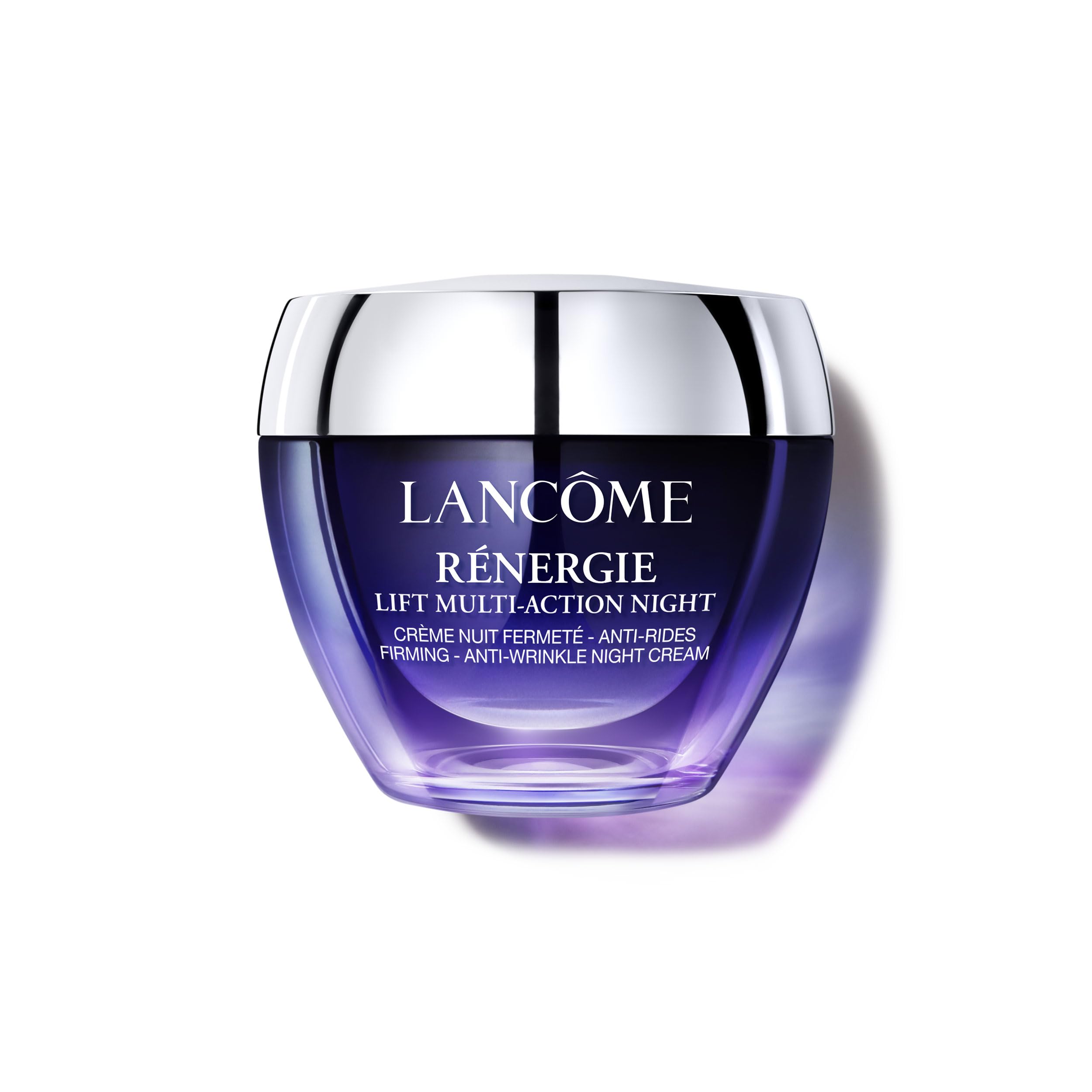 Lancôme Rénergie night cream jar close-up showing rich texture for hydration
