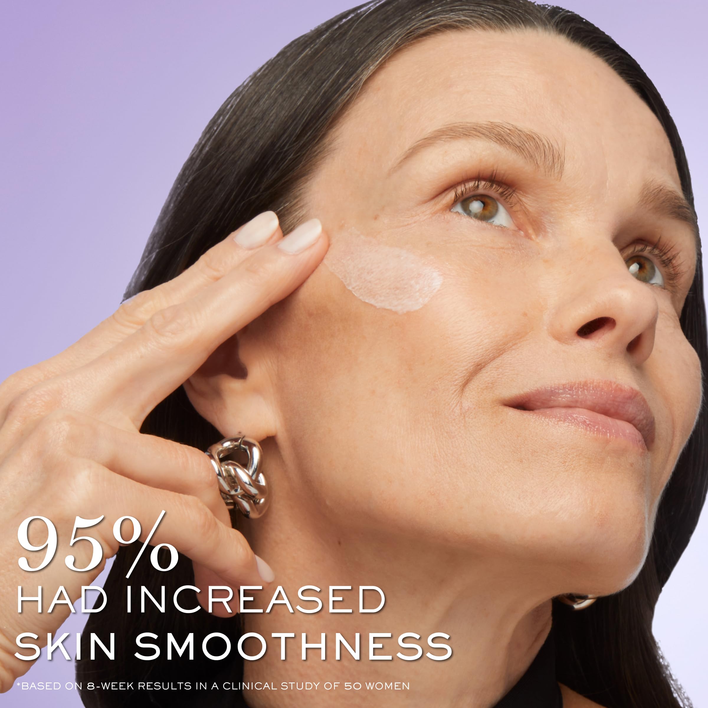 Lancôme Rénergie H.C.F. Triple Serum application close-up for quick absorption.