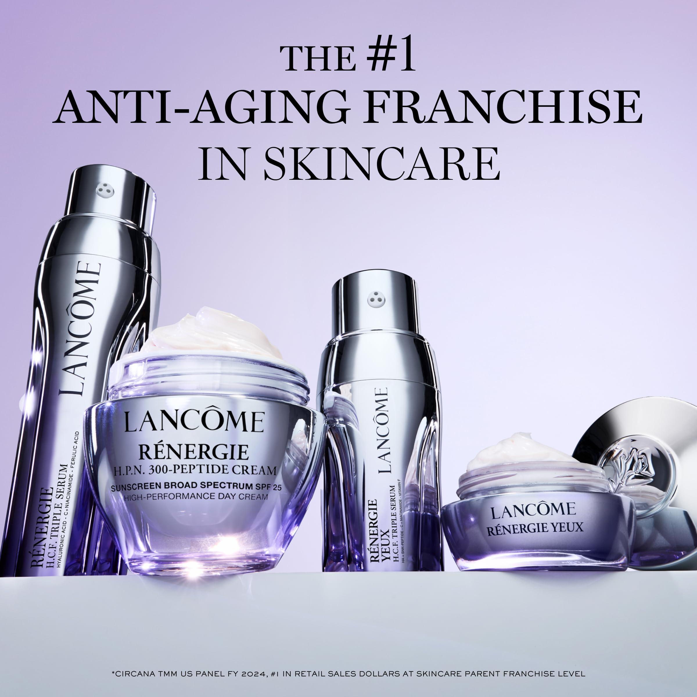 Lancôme Rénergie H.P.N. 300-Peptide Cream massaged into skin