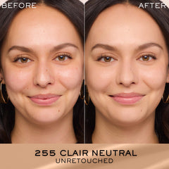 Lancôme Renergie Lift foundation applied to cheek demonstrating even tone and glow.