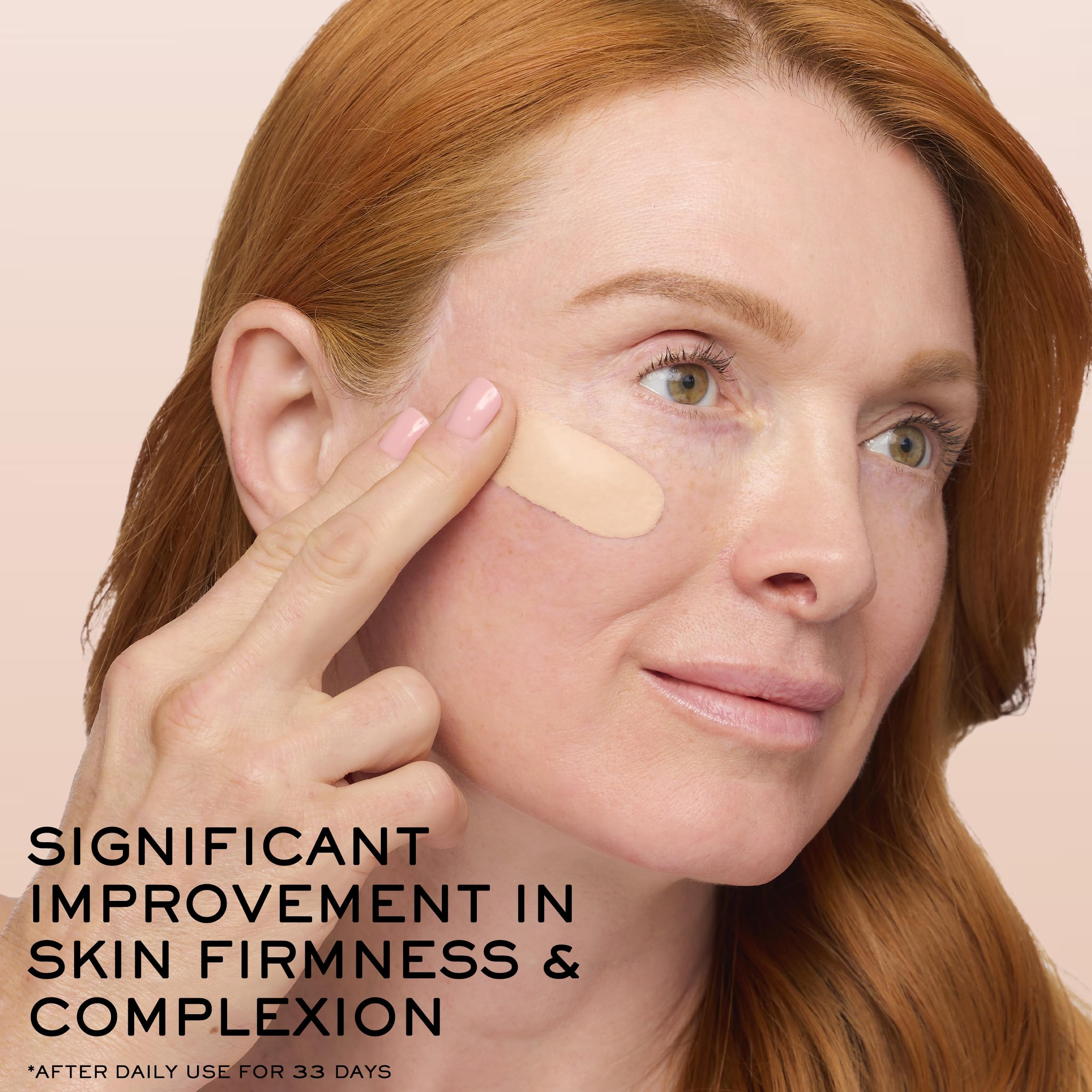 Close-up of Lancome Renergie Lift ingredients highlighting hydration and lifting feel
