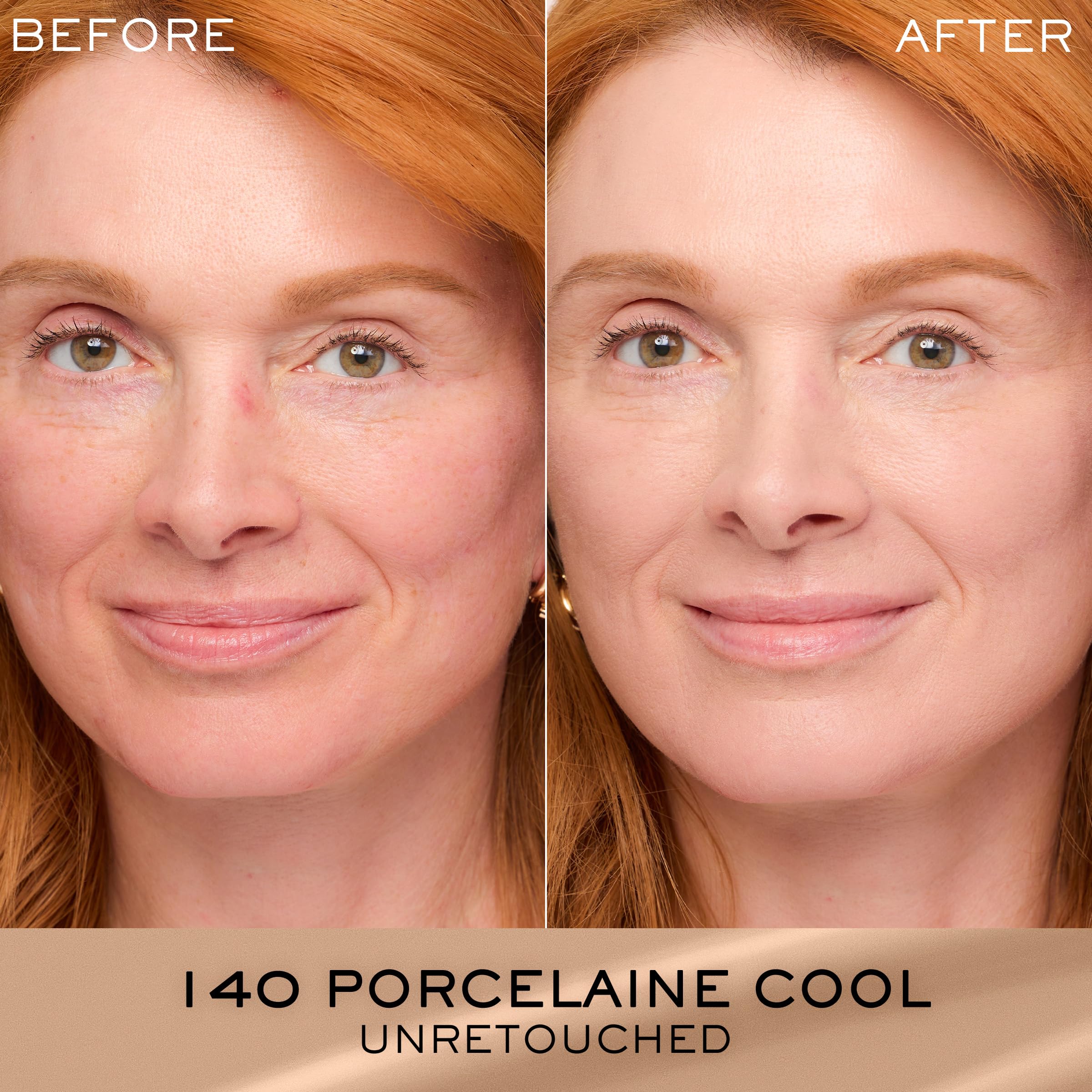 Lancôme Renergie Lift foundation pump demonstrates precise dispensing.