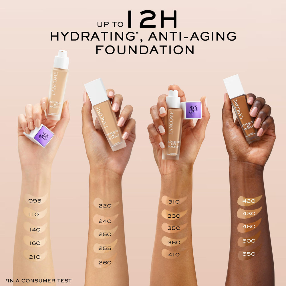 Lancome Renergie Lift Foundation with SPF 27 provides daily sun protection