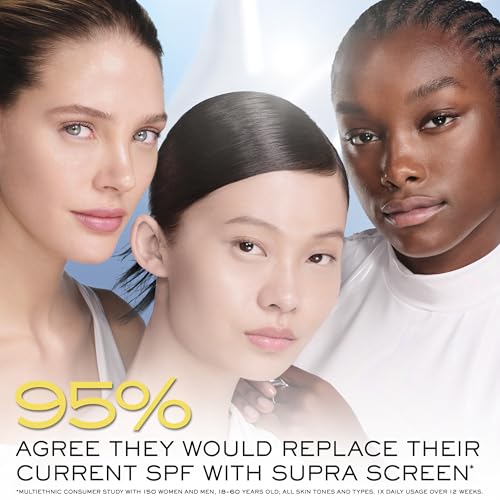 Lancôme Supra Screen application on face shows effortless daily use.