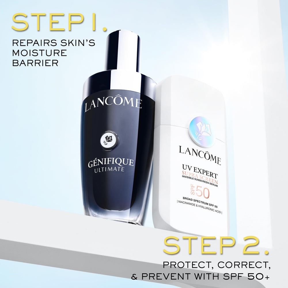 Lancôme Supra Screen packaging box emphasizes premium skincare identity.