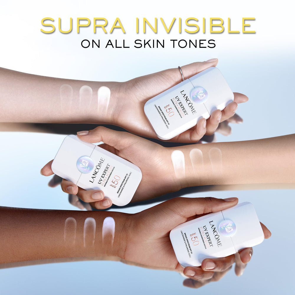 Lancôme Supra Screen vitamin cg graphic signals brightening and even skin tone.