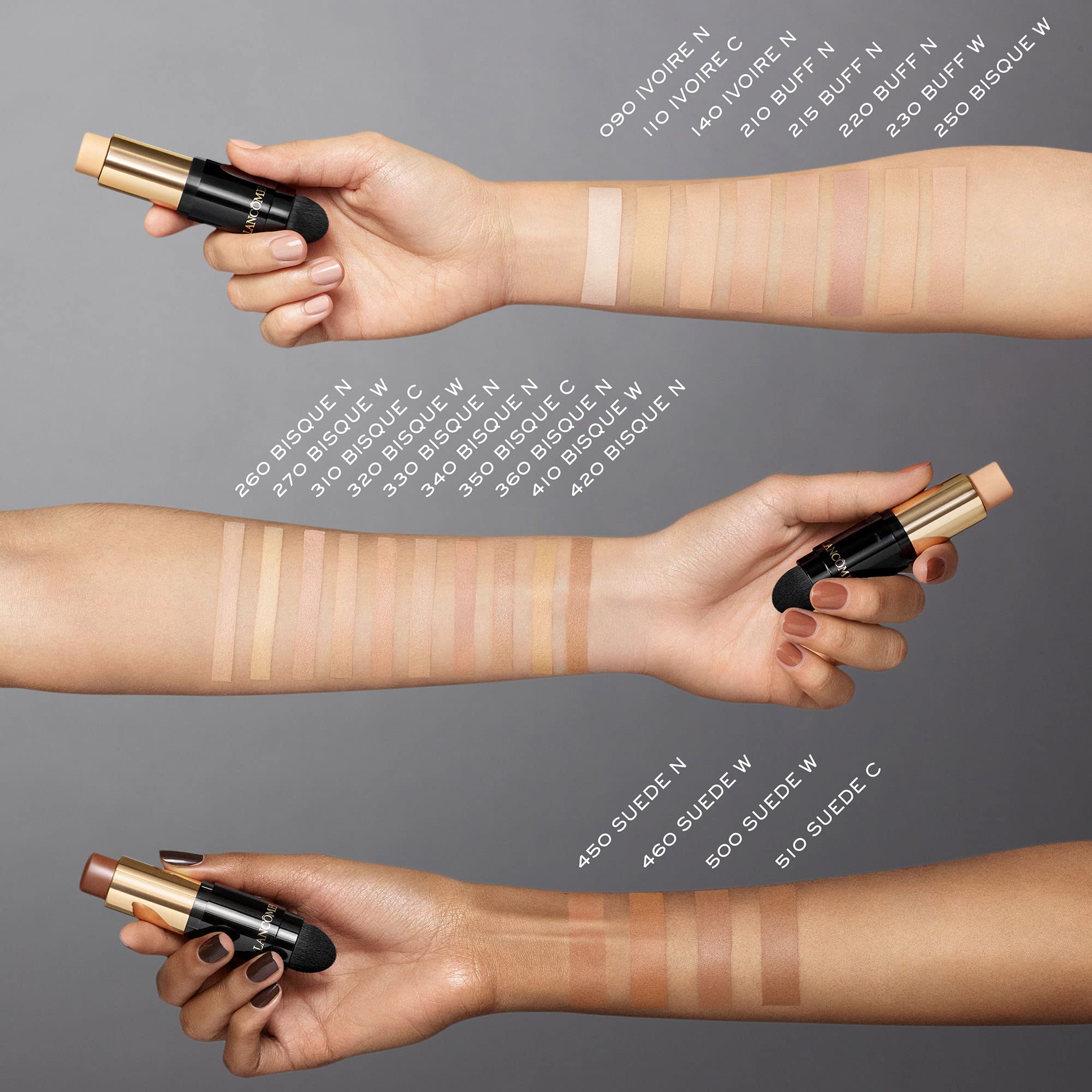 Lancôme Teint Idole Foundation Stick close-up showing matte finish.