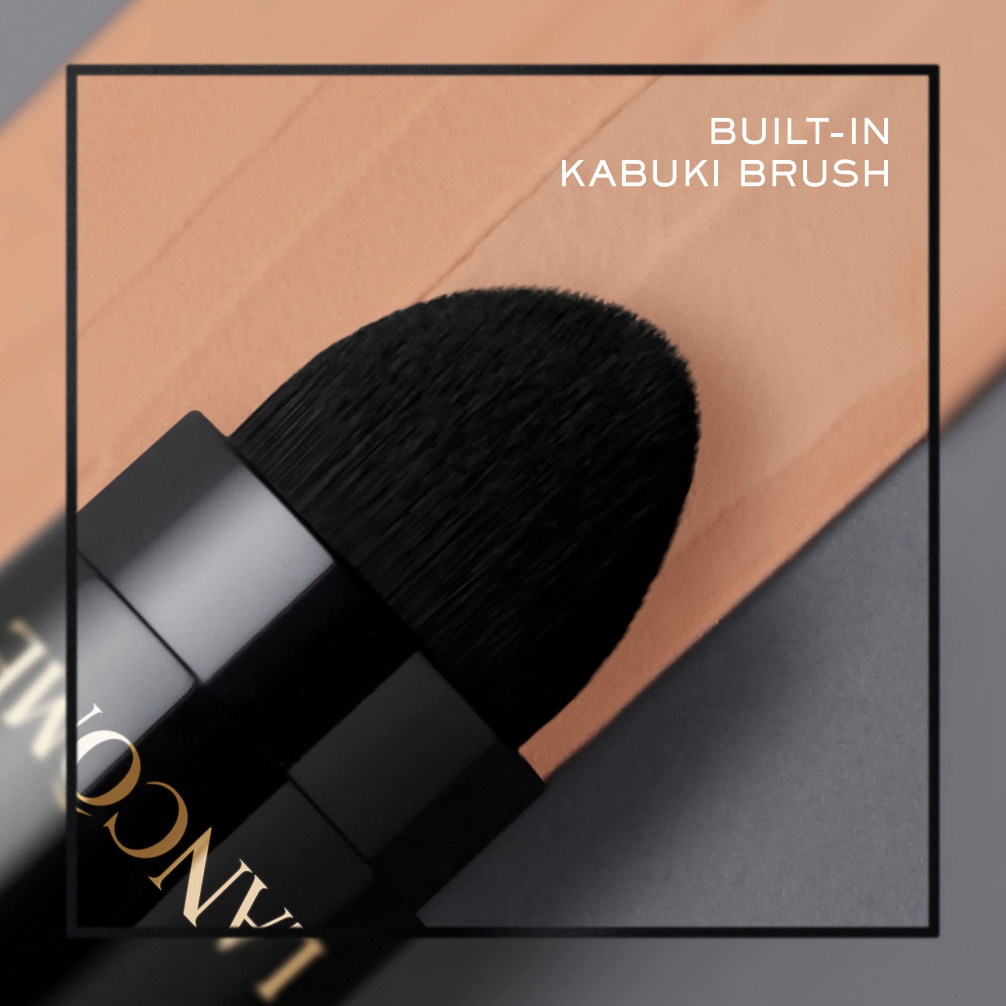 Lancôme Teint Idole Foundation Stick minimizes pores close-up.