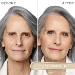 Lancôme concealer applicator in action delivering precise brightening