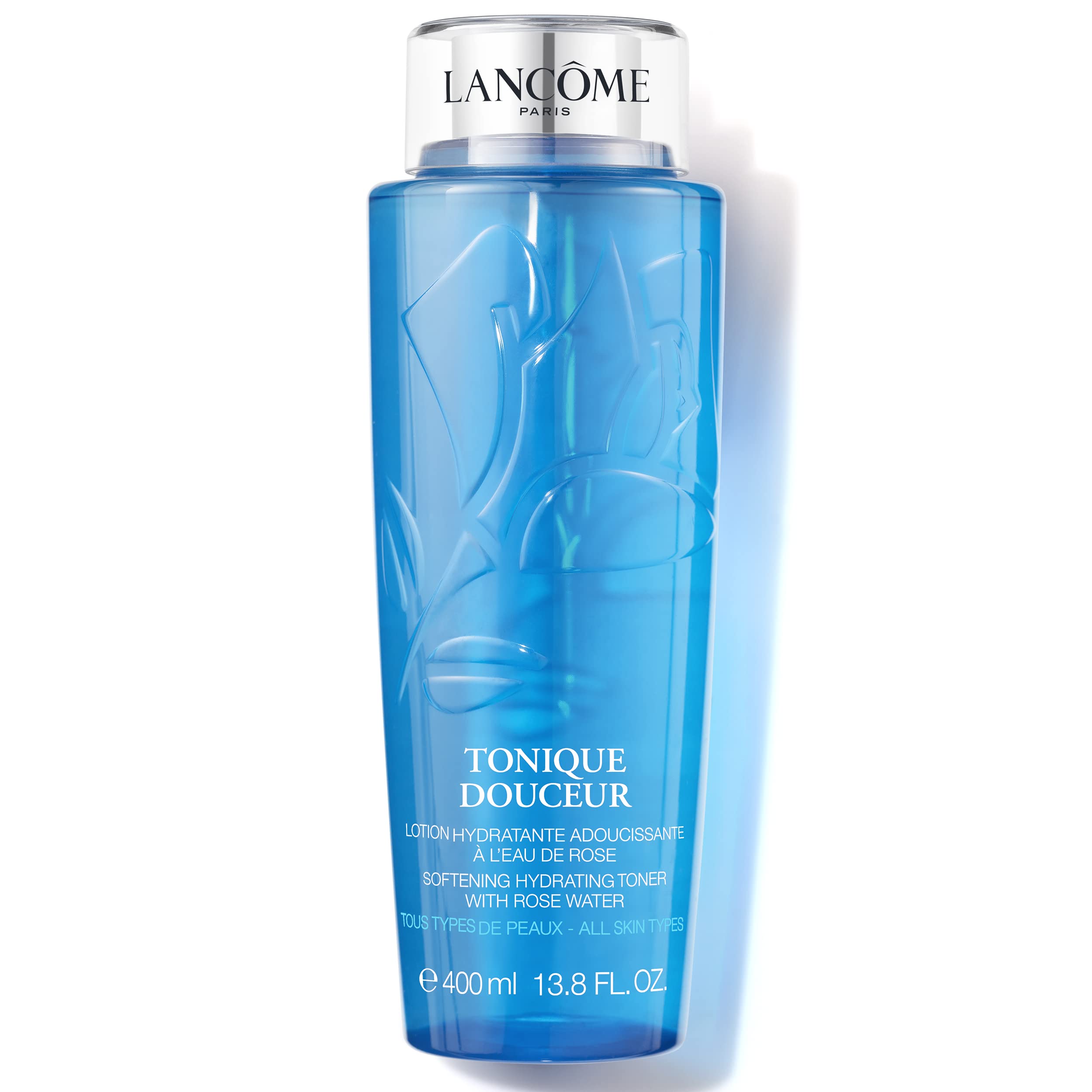 Lancôme Toner bottle front view showing skin-softening hydration for refreshed skin.