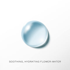 Lancôme Toner cotton pad application demonstrating soothing, non-drying use.