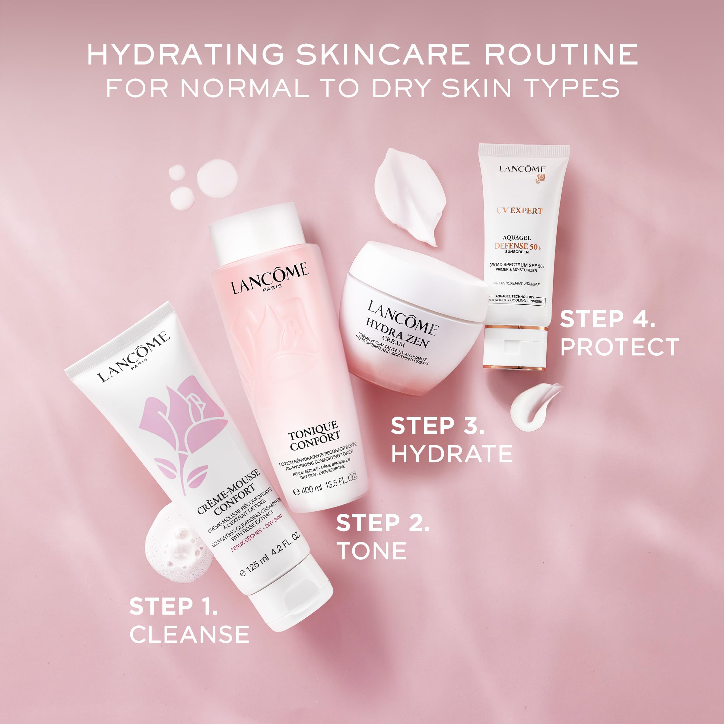 Lancôme Tonique Confort product packaging on display