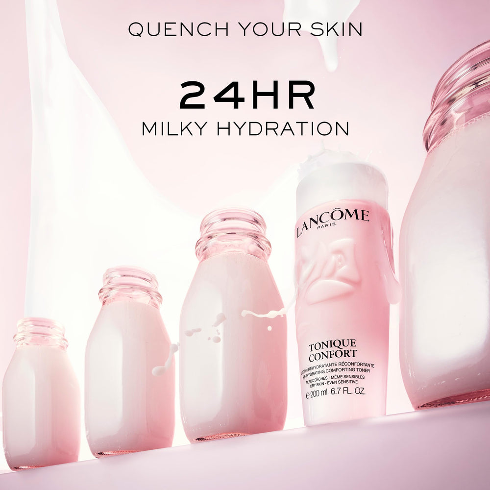 Lancôme Tonique Confort part of a refreshing morning skincare routine