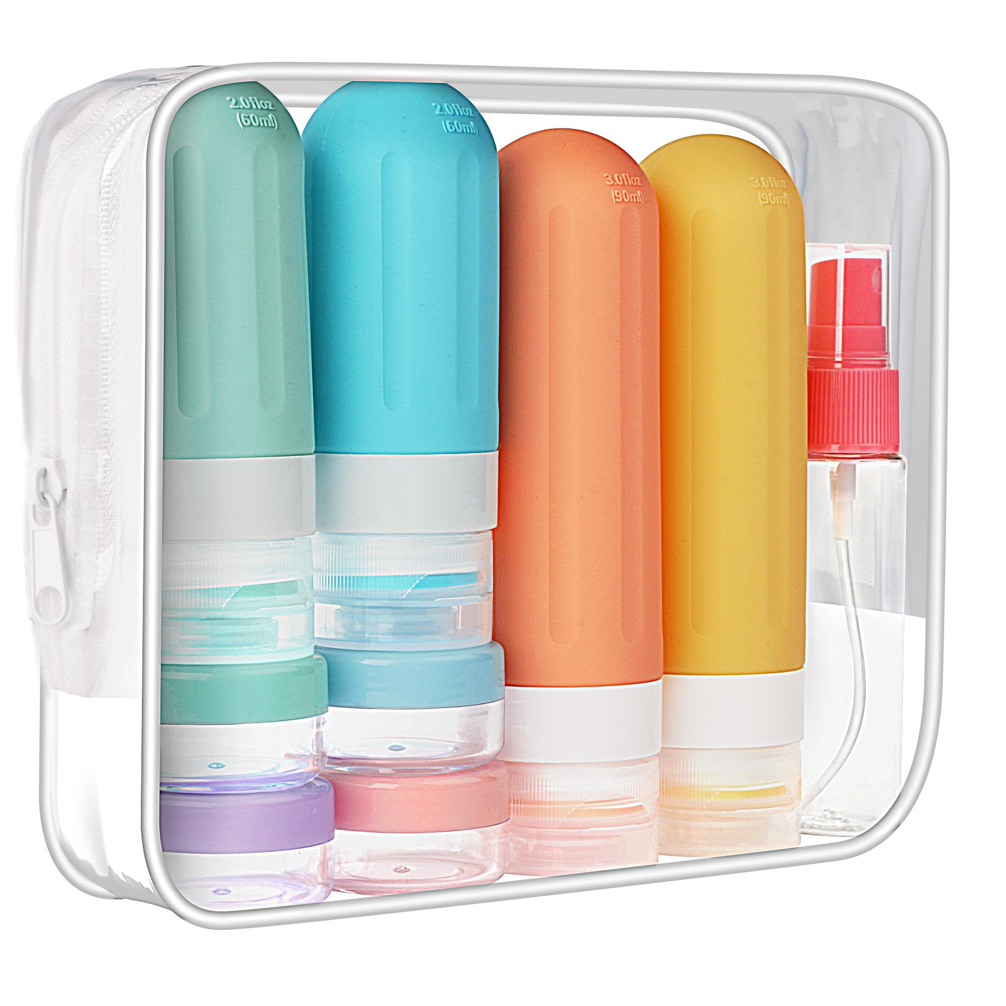 Landisun BPA-free travel containers ensure safe storage of toiletries.