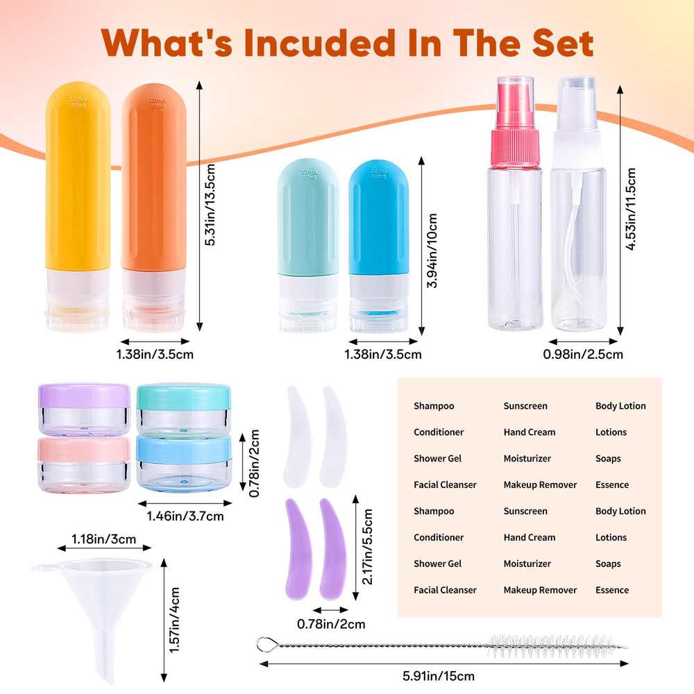 Landisun leak-proof silicone bottles prevent spills during travel.