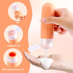 Landisun wide-opening bottles simplify filling and cleaning when packing.
