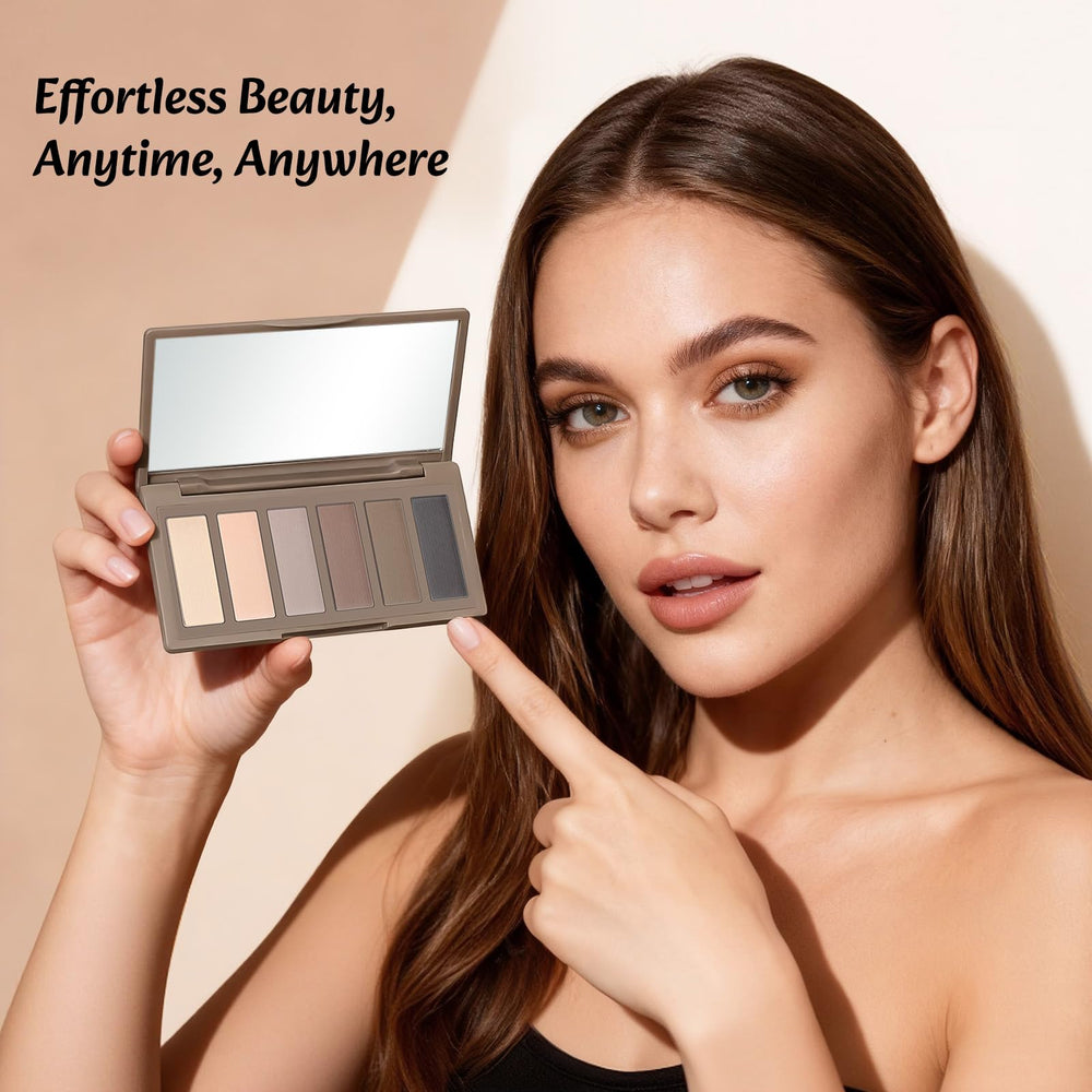 LANDMOON Nude Mini Paleta: espejo integrado facilita la aplicación en cualquier lugar.
