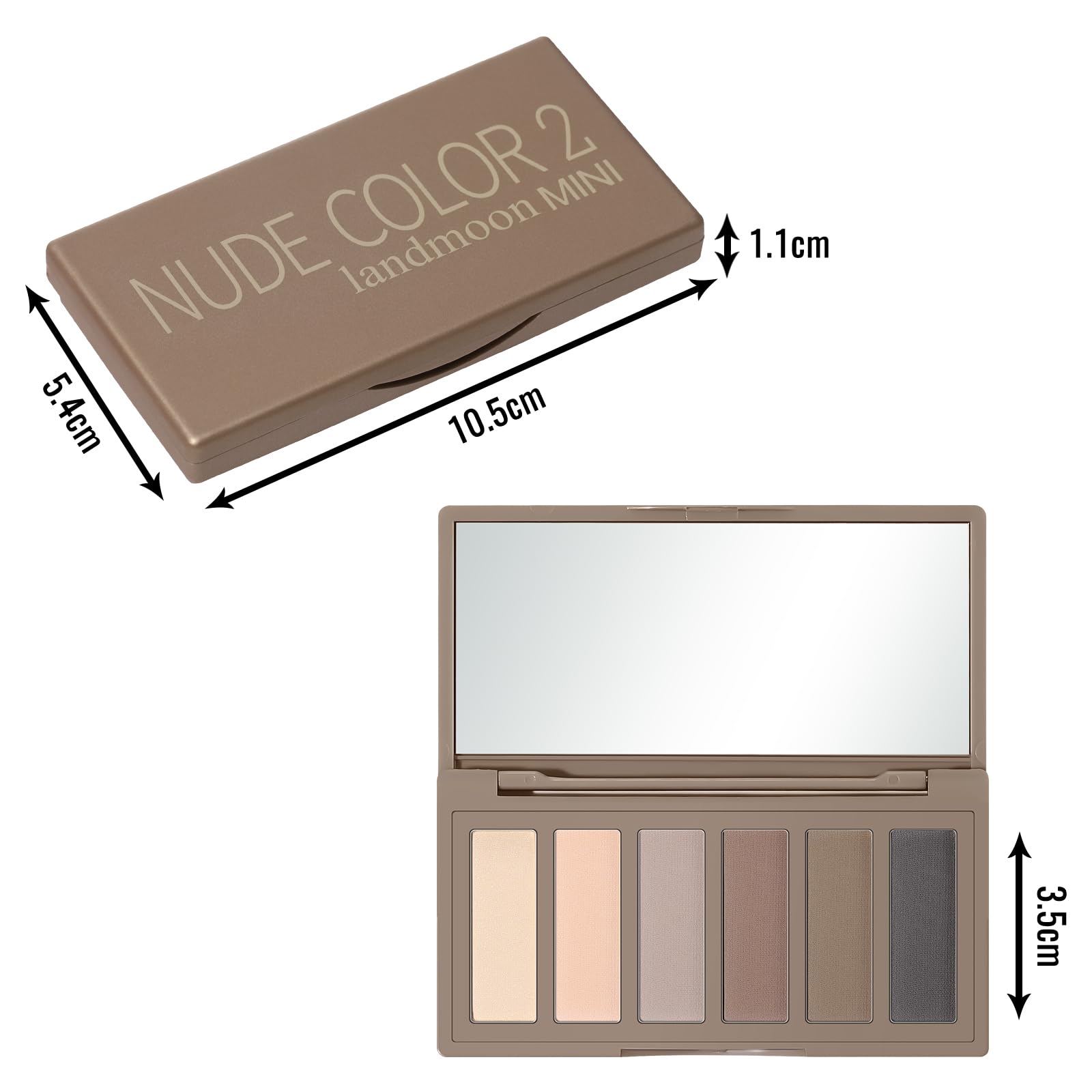 LANDMOON Nude Mini Paleta: regalo ideal para amantes del maquillaje natural.