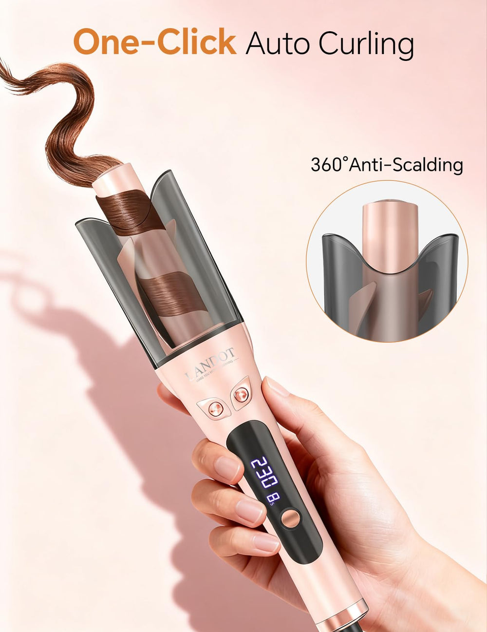 LANDOT anti-tangle technology reduces snags for smoother styling.