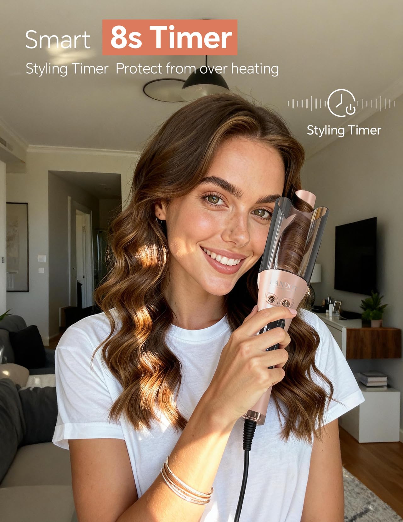 LANDOT dual voltage enables worldwide styling on the go.