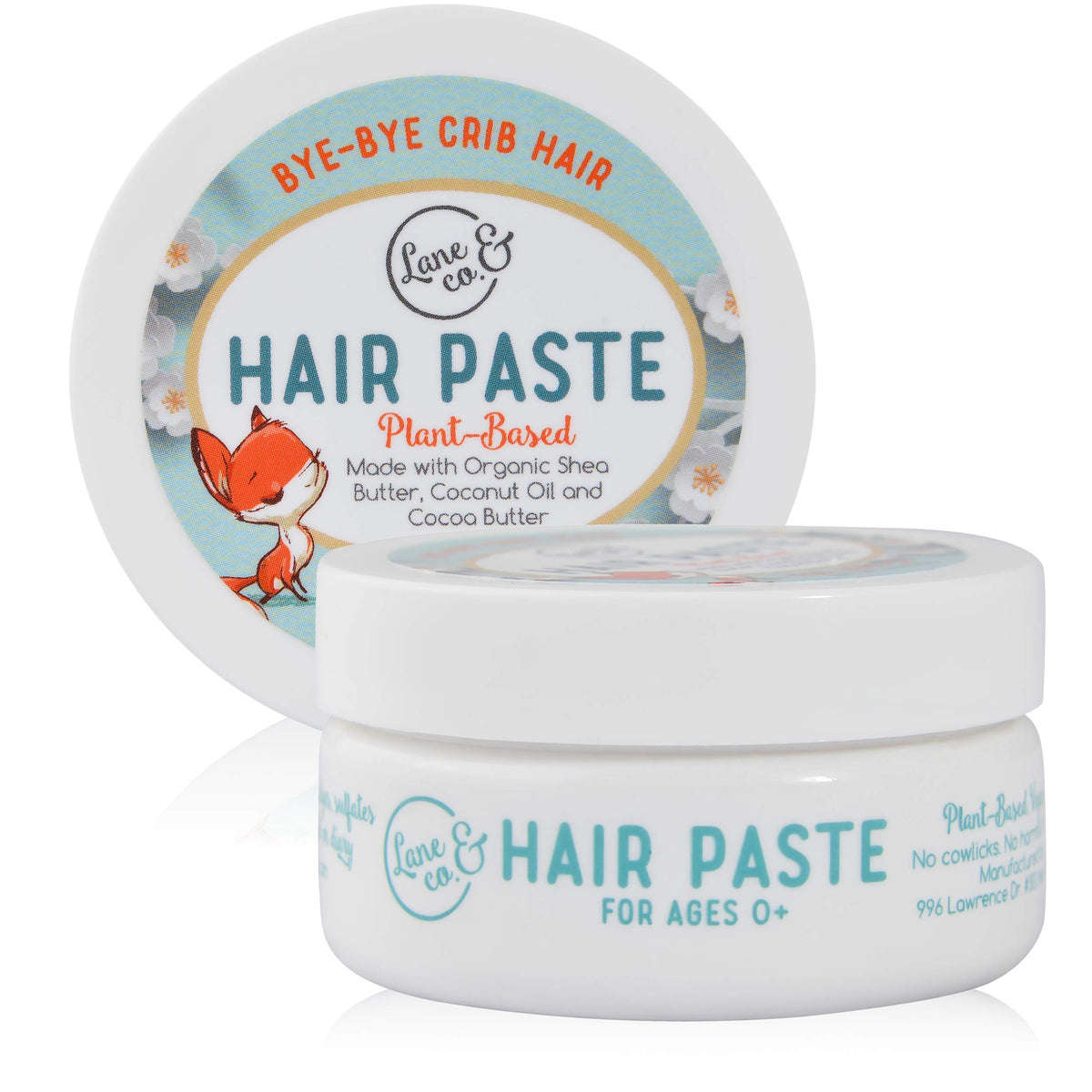 Lane & Co Hair Paste para bebes, peinado natural y control de cabellos rebeldes.