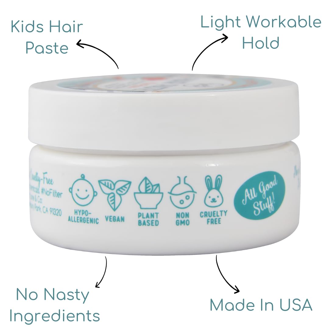 Lane & Co Hair Paste, fórmula suave para piel sensible y niños.