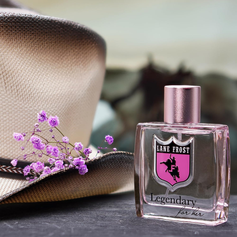 Lane Frost Legendary For Her amber sandalwood depth adds elegance.