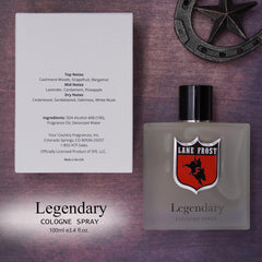 Lane Frost Legendary woodsy base evokes rugged western charm for evenings out.