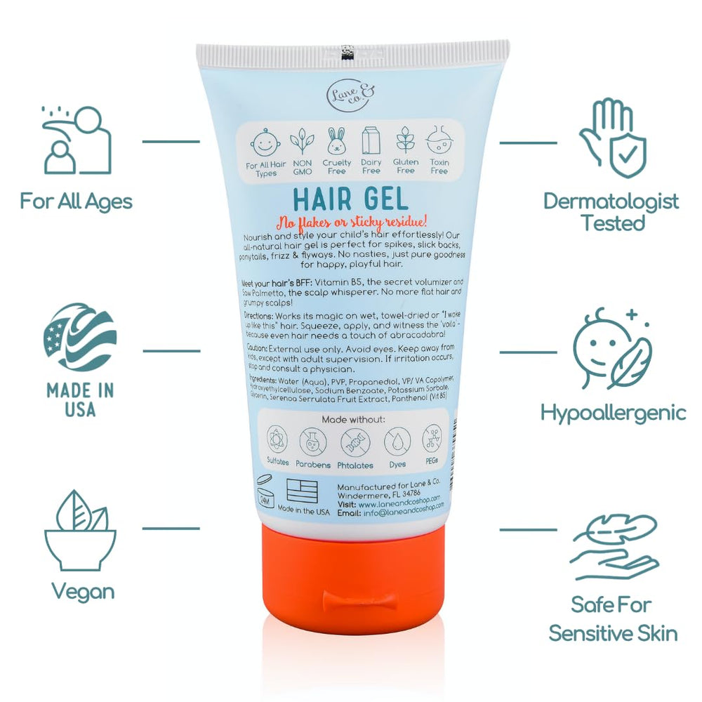 LANE & CO. gel para bebé, acabado natural y fácil de usar diariamente.