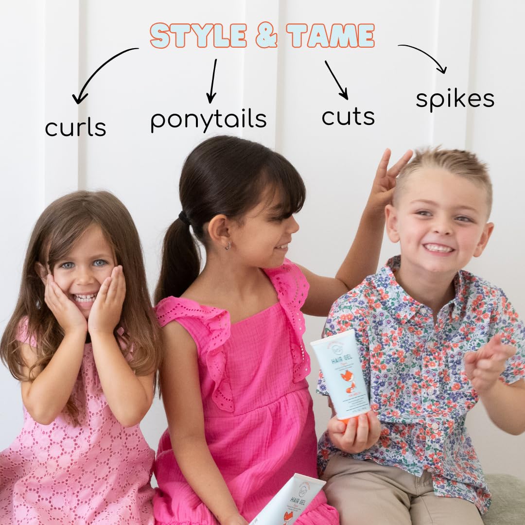 LANE & CO. gel para bebé, aplicación con la mano para peinado suave.