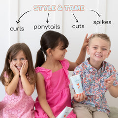 LANE & CO. gel para bebé, aplicación con la mano para peinado suave.