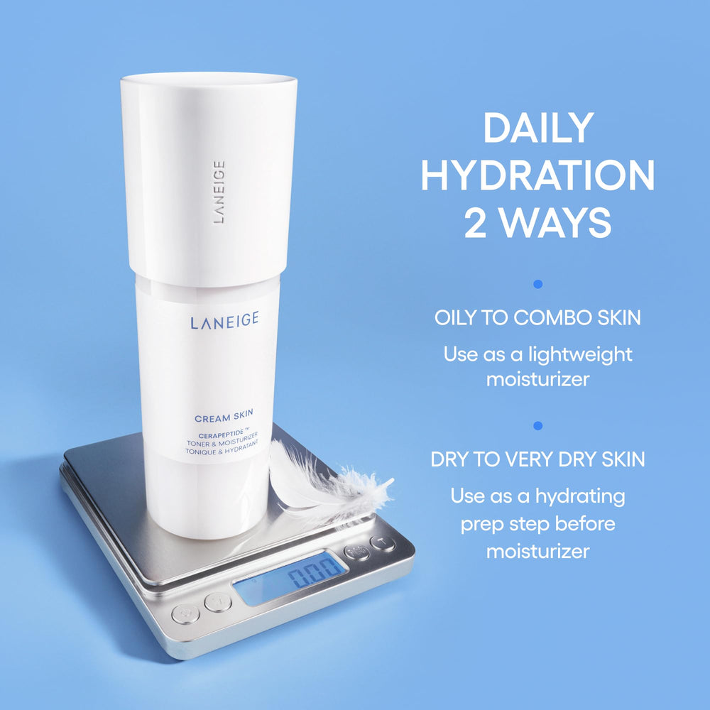 LANEIGE aplicación suave de doble hidratación con palmaditas
