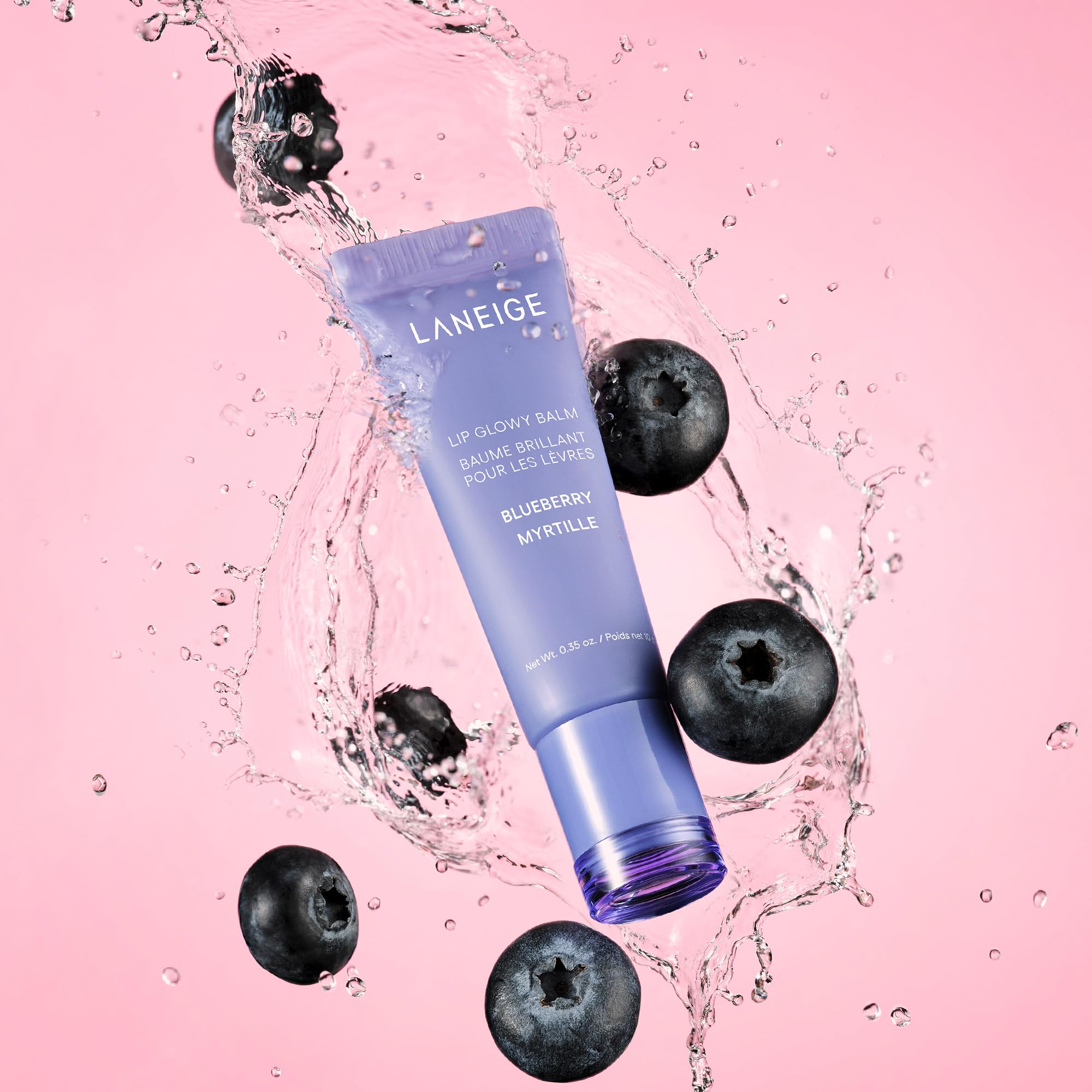 LANEIGE bálsamo labial arándano acabado tintado suave para labios más visibles.