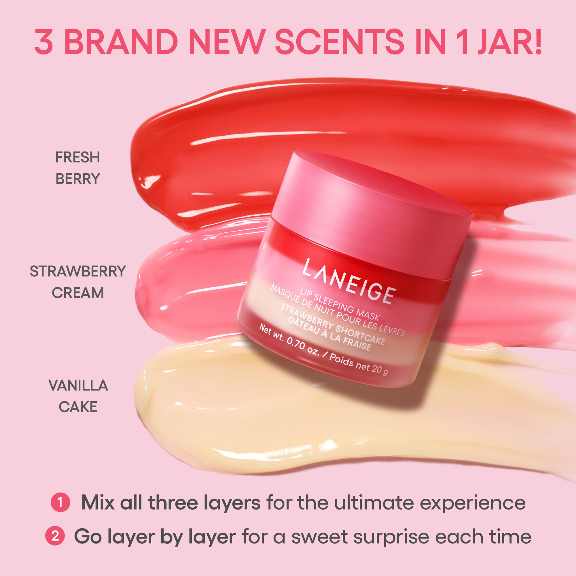 Laneige berry fruit complex illustration highlights softening and conditioning benefits for lips