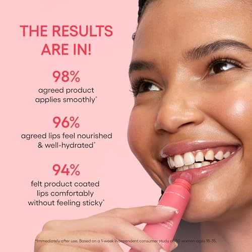 Laneige Glowy Balm Berry application for daytime hydration and shine.
