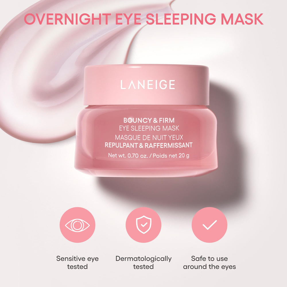 LANEIGE eye area firming effect shown in product usage context