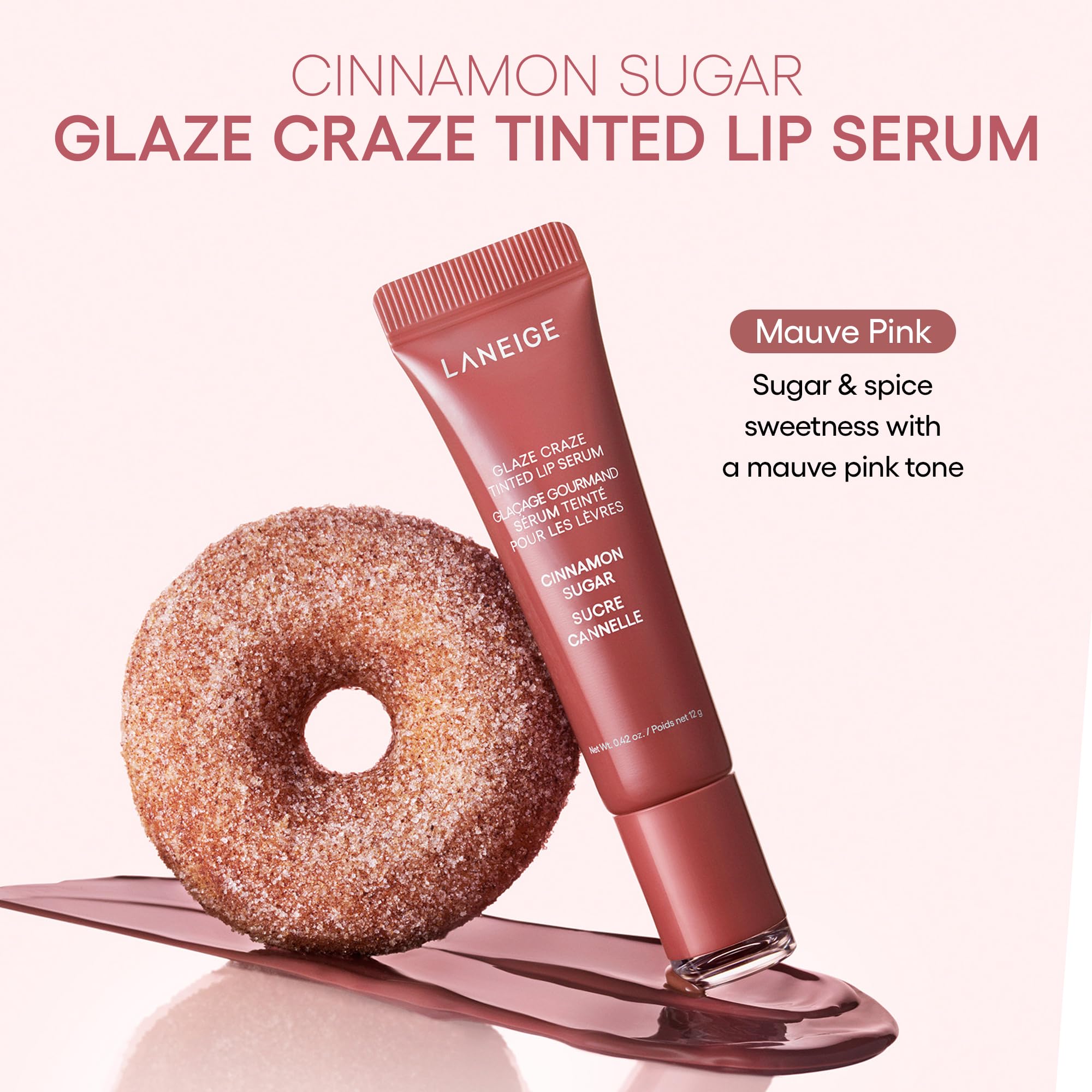 LANEIGE Glaze Craze acabado translúcido con hidratación ligera.