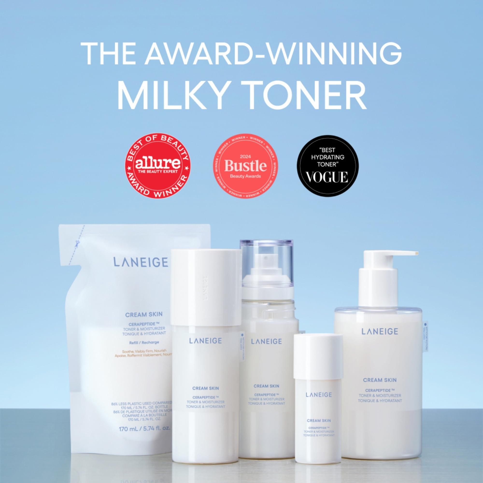 LANEIGE Hidratación ligera que deja piel suave y radiante
