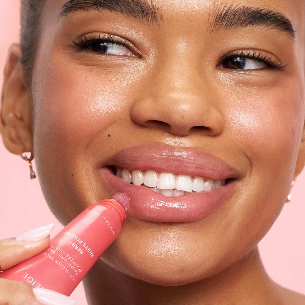 Laneige Lip Glowy Balm Berry provides a glossy berry finish for daily radiance.