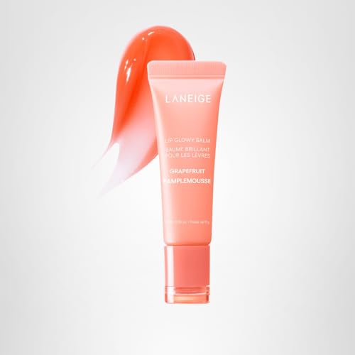 LANEIGE Lip Glowy Balm grapefruit tint for natural-looking shine.