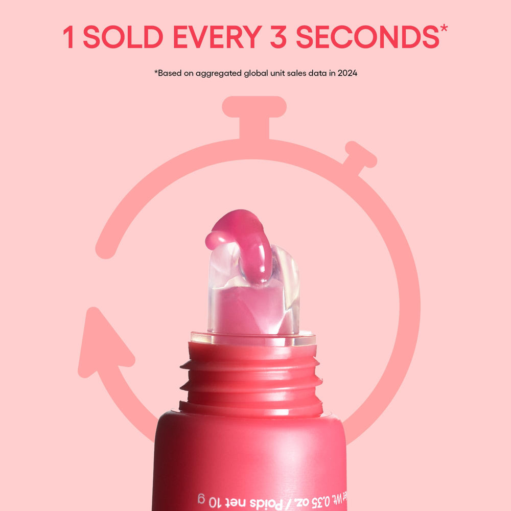 LANEIGE Lip Glowy Balm with murumuru butter locks in hydration.