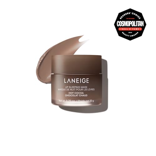 Texture close-up of Laneige Lip Sleeping Mask Hot Cocoa sealing moisture overnight
