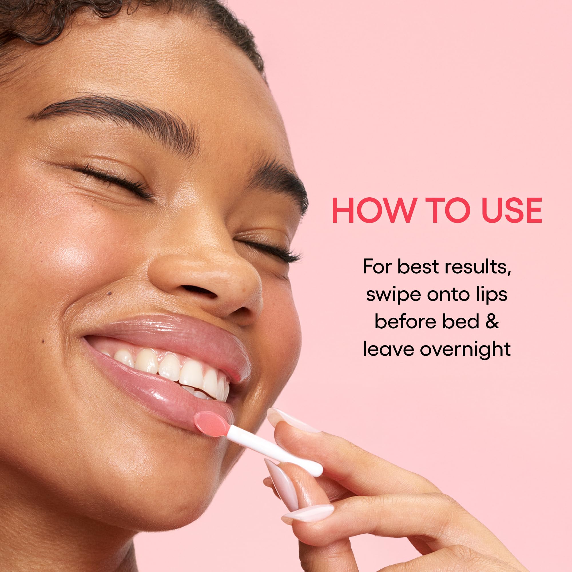 Laneige Lip Sleeping Mask Sweet Candy texture close-up shows creamy formula.