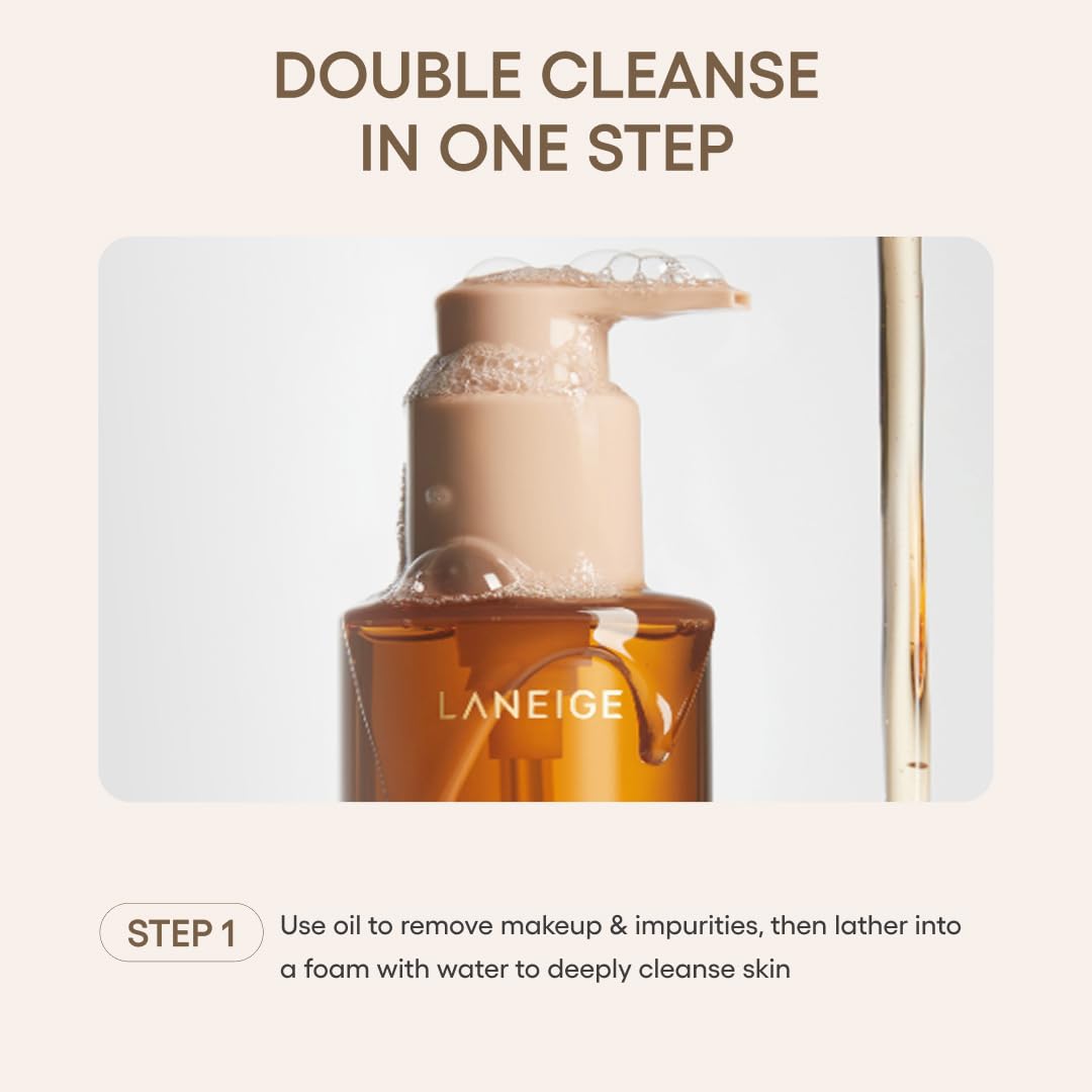 LANEIGE removing makeup and sunscreen in action.