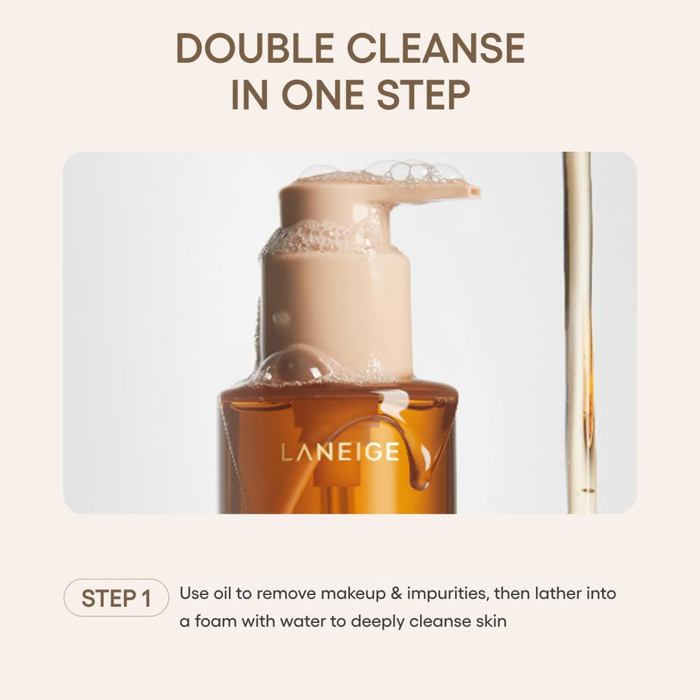 LANEIGE removing makeup and sunscreen in action.