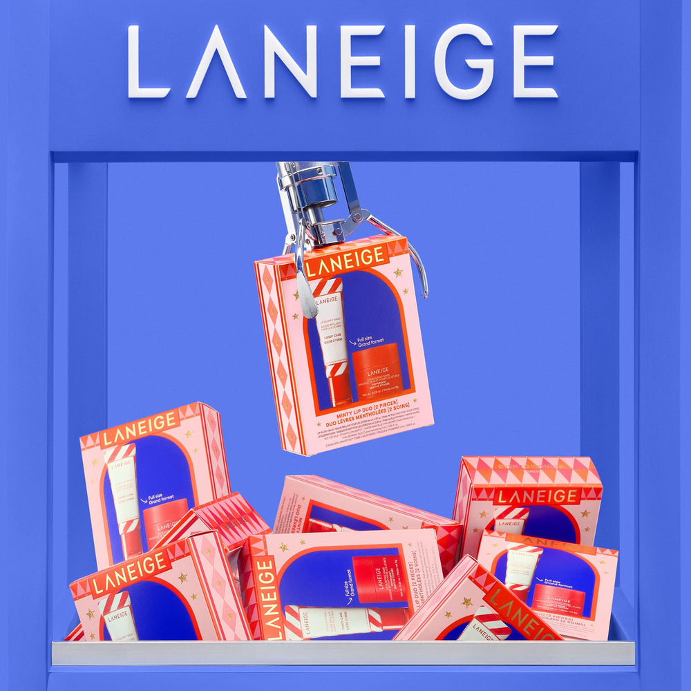 LANEIGE Minty Lip Duo packaging showcases holiday gift-ready presentation.