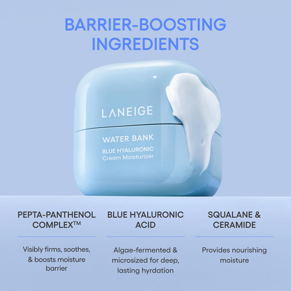 LANEIGE moisture glow after use reveals a soft, hydrated complexion.